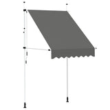 Vidaxl Luifel manuell ausziehbar 150 cm Anthrazit