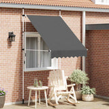 Vidaxl Luifel manuell ausziehbar 150 cm Anthrazit