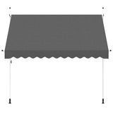 Vidaxl Luifel manuell ausziehbar 300 cm Anthrazit