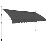 Vidaxl Luifel manually extendable 350 cm anthracite