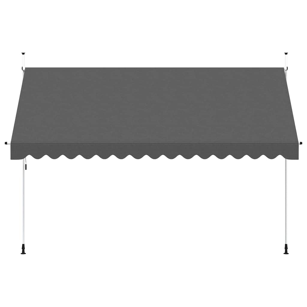 Vidaxl Luifel manuell ausziehbar 400 cm Anthrazit