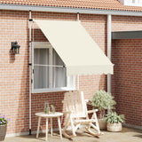 Vidaxl Luifel erstreckt sich manuell 150 cm Creme