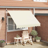 Vidaxl Luifel erstreckt sich manuell 250 cm Creme