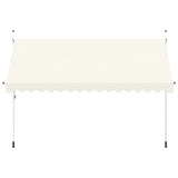 Vidaxl Luifel erstreckt sich manuell 400 cm Creme