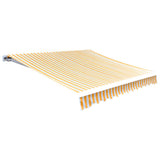 Vidaxl LaFeldoek 450 x 300 cm Leinwand Orange und Weiß