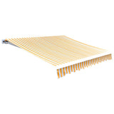 Vidaxl LaFeldoek 500x300 cm Leinwand Orange und Weiß