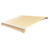 Vidaxl LaFeldoek 500x300 cm Leinwand Orange und Weiß