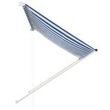 Vidaxl Luifel Extendable 200x150 cm blue and white