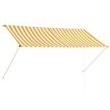 Vidaxl laifel extendable 250x150 cm gelb und weiß