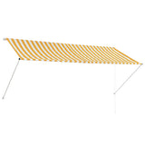 Vidaxl luifel ausziehbar 300x150 cm gelb und weiß