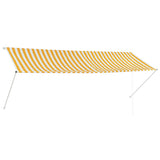 Vidaxl luifel ausziehbar 350x150 cm gelb und weiß