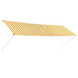 Vidaxl luifel ausziehbar 400x150 cm gelb und weiß