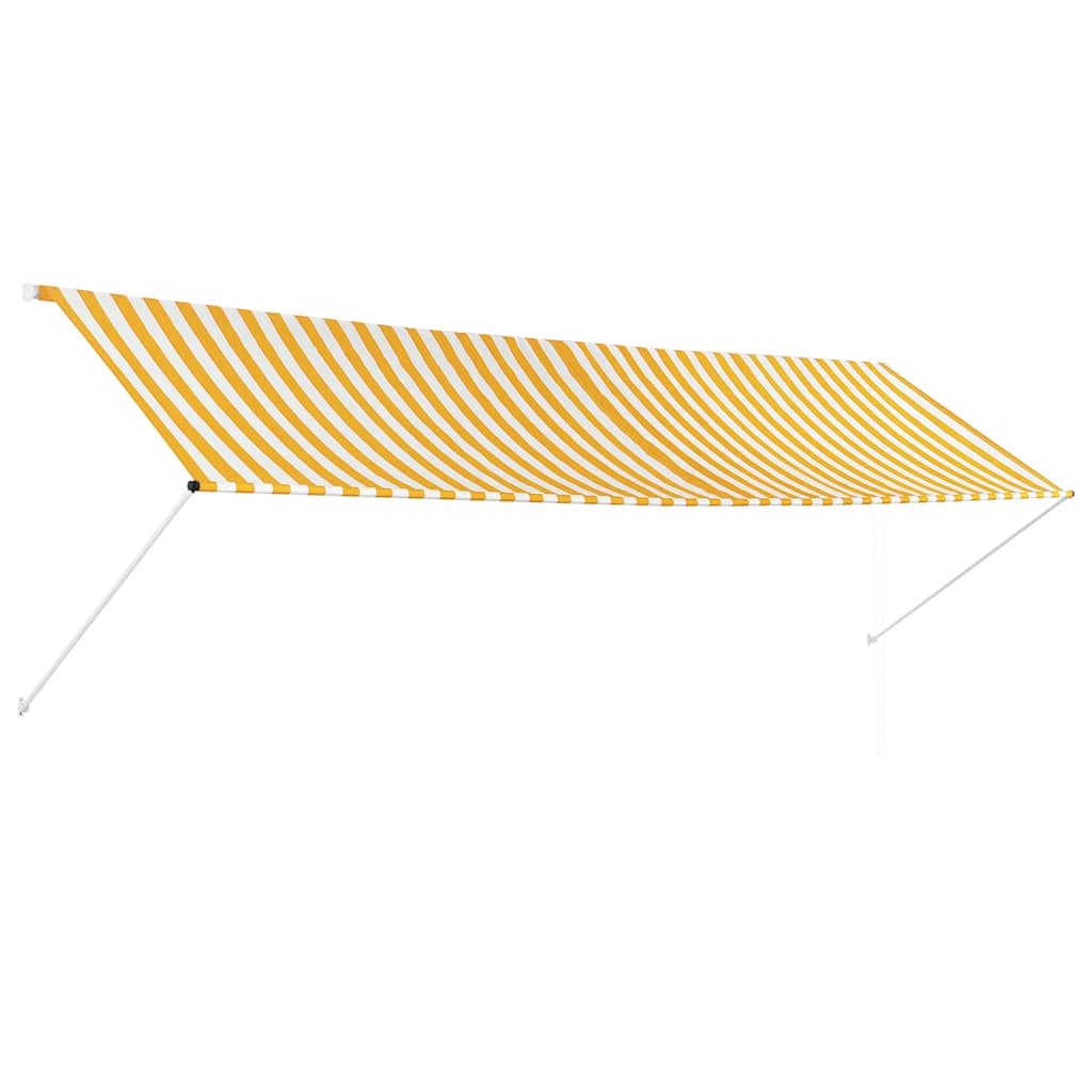 Vidaxl Luifel Extendible 400x150 cm amarillo y blanco