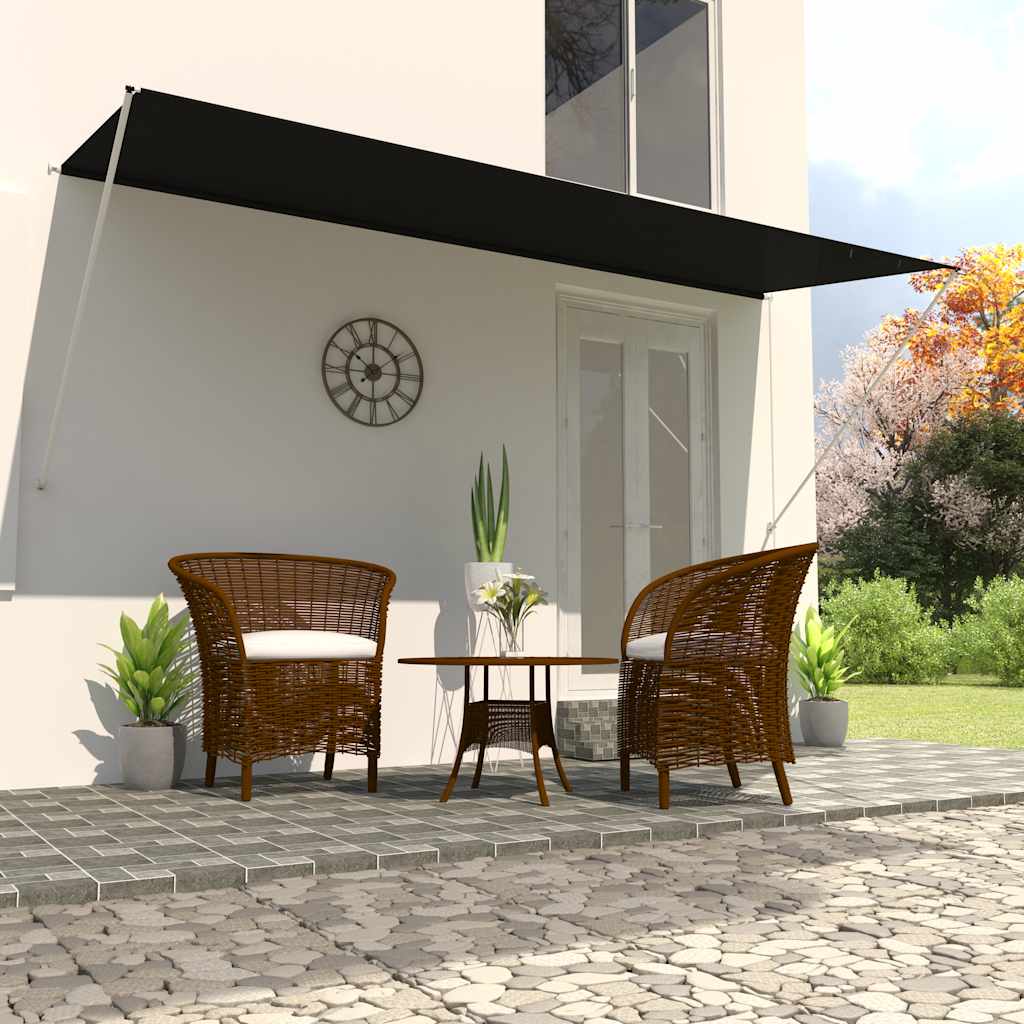 Vidaxl luifel extensible 400x150 cm anthracite