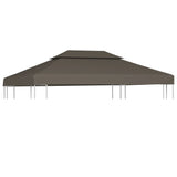 Vidaxl prieverkak 2-warstwowy 4x3m 310 g m² taupe