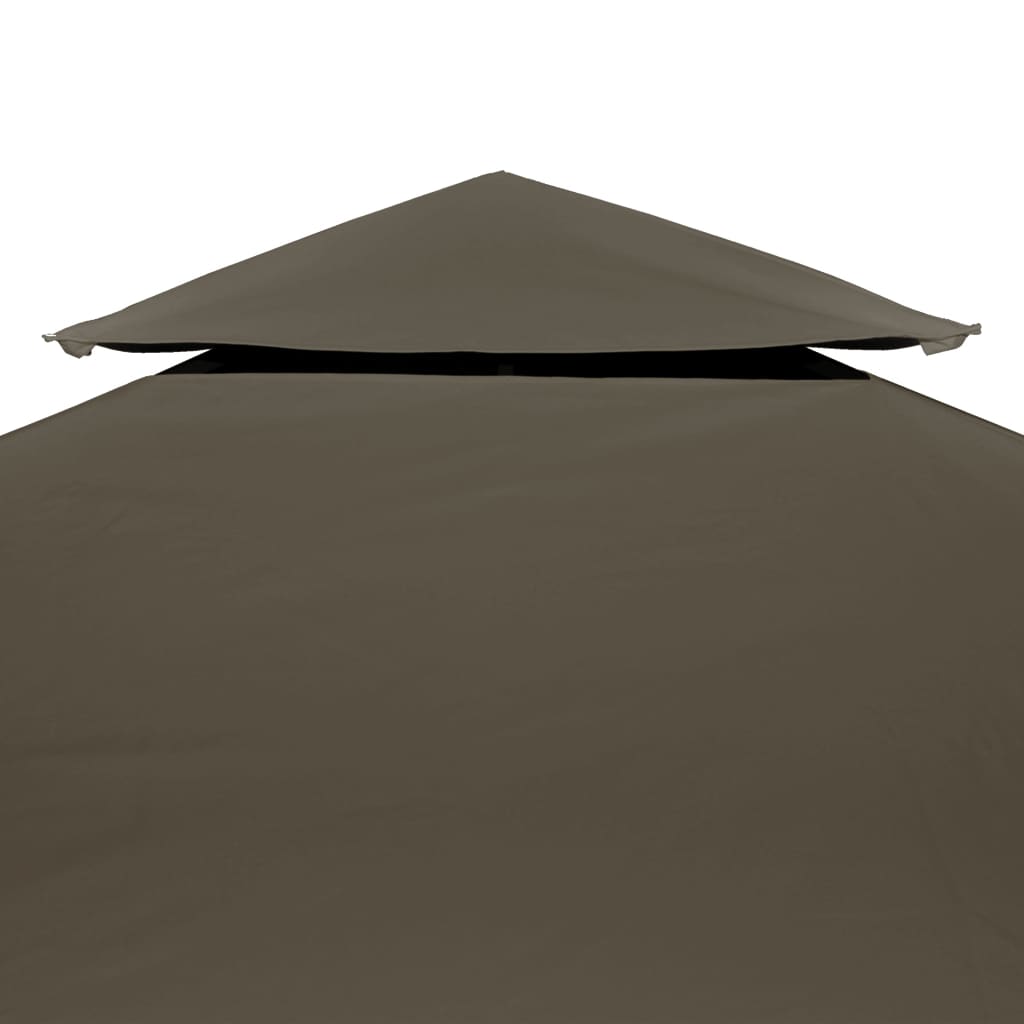 Vidaxl prieverkak 2-warstwowy 4x3m 310 g m² taupe