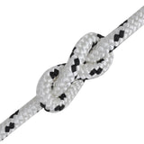 Vidaxl -Bootseil geflochten 8 mm 250 m Polyesterweiß