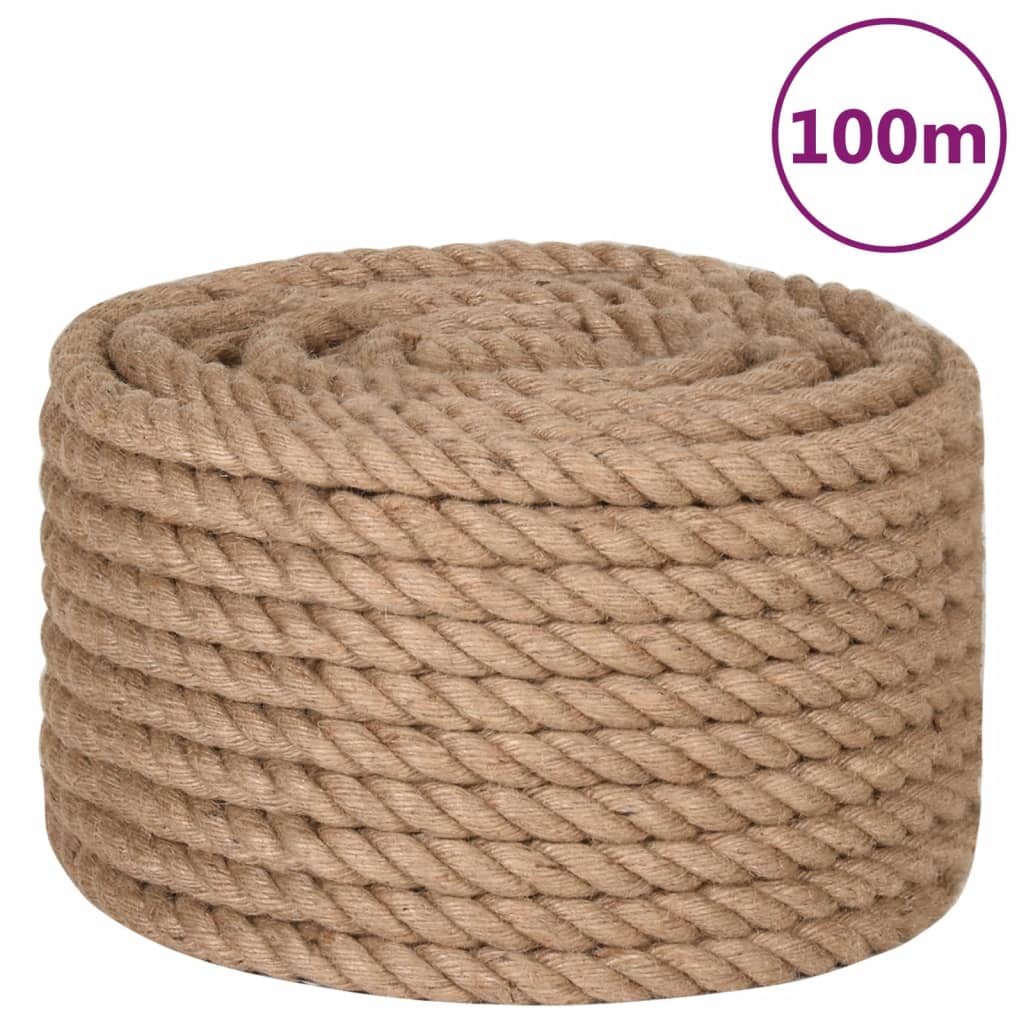 Vidaxl rope 20 mm 100 m 100% jute