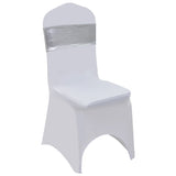 Vidaxl 25 St Stoellint mit Diamond -Stretch Silber