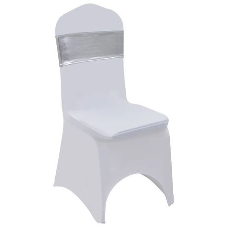 Vidaxl 25 St Stoellint mit Diamond -Stretch Silber