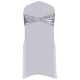 Vidaxl 25 St Stoellint mit Diamond -Stretch Silber