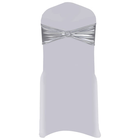 Vidaxl 25 St Stoellint mit Diamond -Stretch Silber