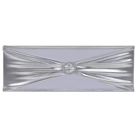 Vidaxl 25 St Stoellint mit Diamond -Stretch Silber
