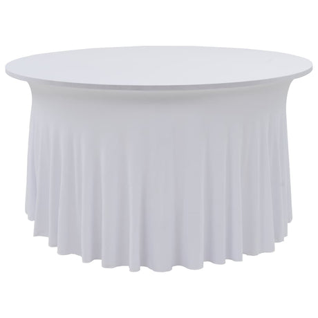 Vidaxx 2 Stück Tischdecken Stretch mit Rock 120x74 cm weiß