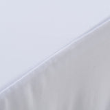 VIDAXL 2 ST -Tischabdeckungen Dehnen mit Rock 120x60.5x74 cm Weiß