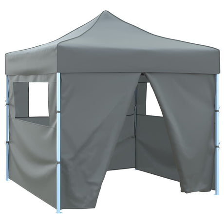 Vidaxl-Faltzelt-Popup mit 4 Seitenwänden 3x3 m Anthrazit