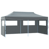 Vidaxl PartyTent pop-up pliable avec des parois latérales 3x6 m anthracite