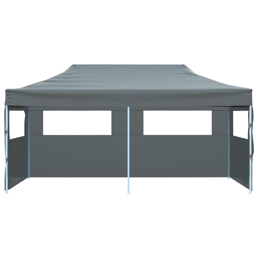 Vidaxl PartyTent pop-up pliable avec des parois latérales 3x6 m anthracite