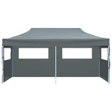 Vidaxl PartyTent pop-up pliable avec des parois latérales 3x6 m anthracite