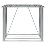 Vidaxl Brennholzschuppen 163x83x154 cm verzinkter Stahl grau