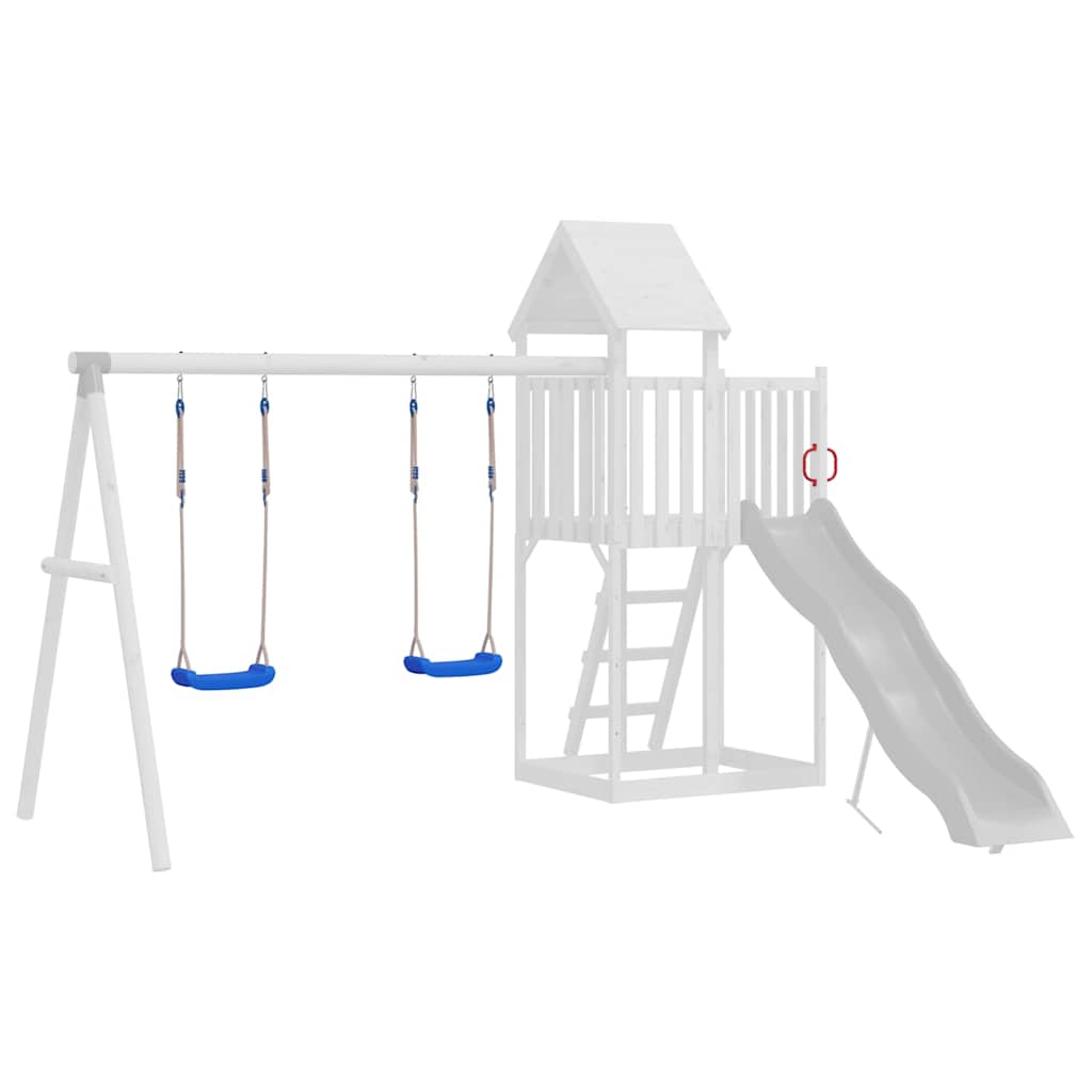 VIDAXL Swing -Sitze 2 ST mit Seilen 37x15 cm Polyethylenblau