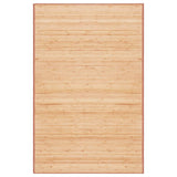 Vidaxl Teppich 100x160 cm Bambusbraun