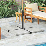 Vidaxl Parasol Fußplatte Quadrat 25 kg Granitgrau