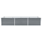 Vidaxl Pflanzer Einsatz 240x80x45 cm verzinkter Stahl grau