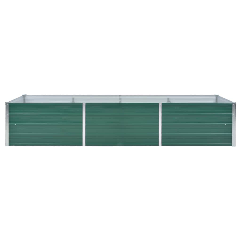 Vidaxl Planter agefouert 240x80x45 cm galvaniséiert Stahl gréng