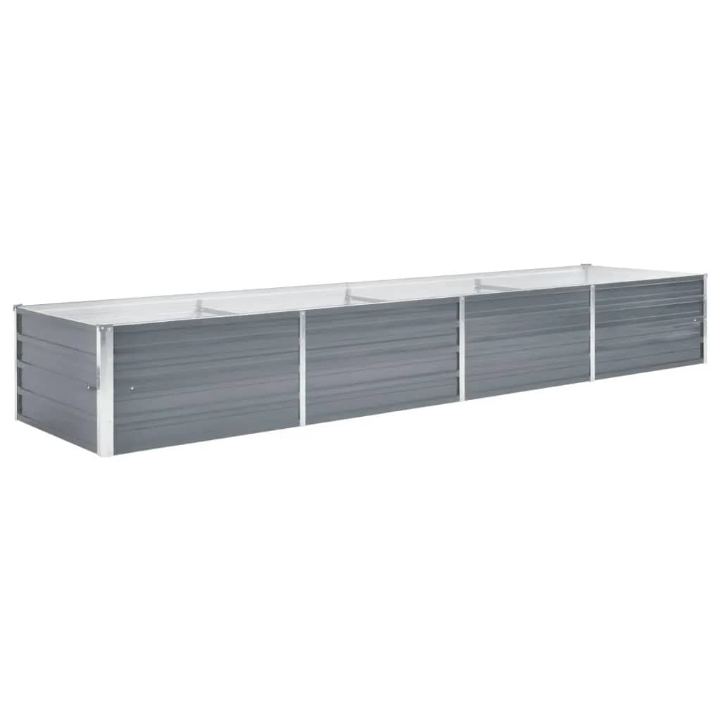 Vidaxl Planter huet 320x8045 cm galvaniséiert Stol Grey