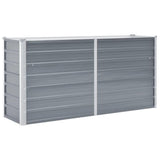 Vidaxl -Pflanzer erhöht 160 x 40 x 77 cm verzinkter Stahlgrau