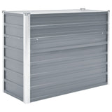 Vidaxl fioriera raccolta 100x40x77 cm grigio galvanizzato