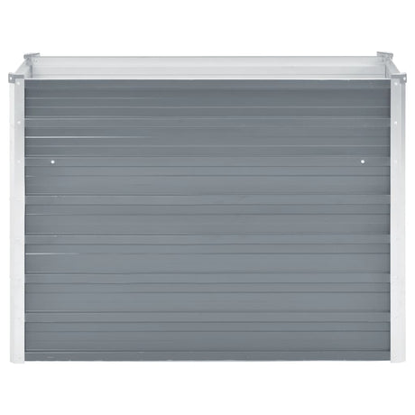 VIDAXL -Pflanzer erhoben 100x40x77 cm verzinkter Stahlgrau