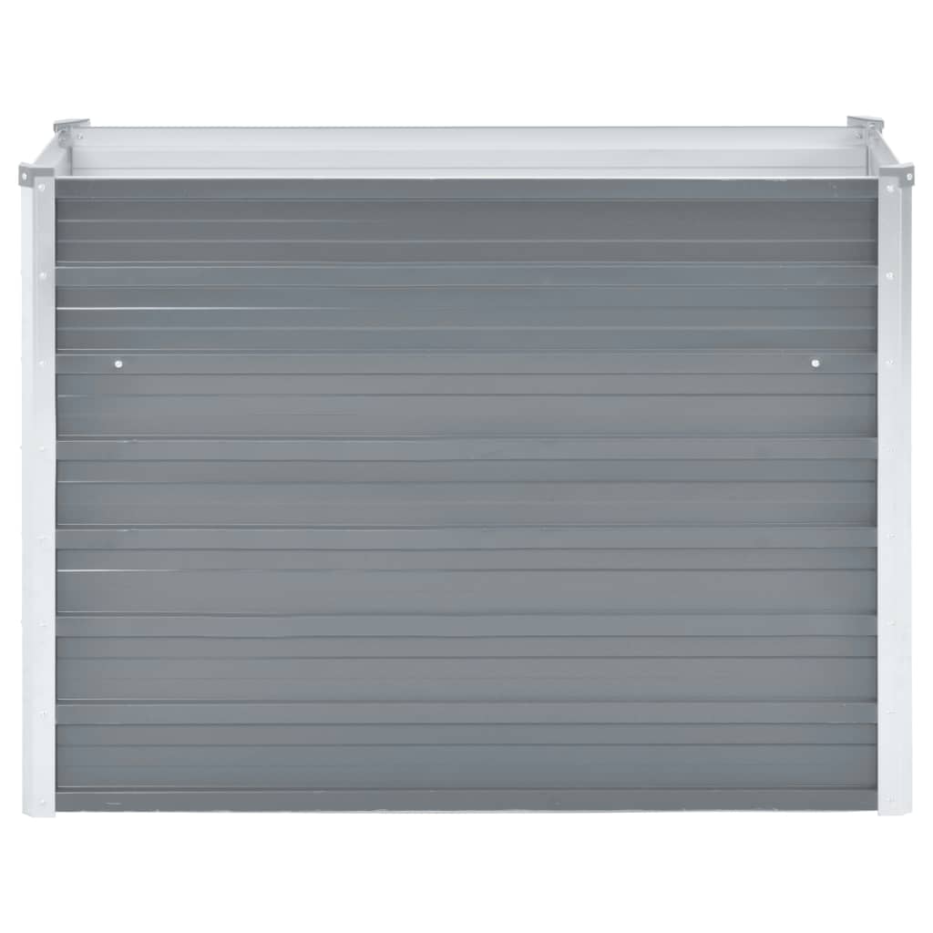 Vidaxl fioriera raccolta 100x40x77 cm grigio galvanizzato