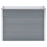 Vidaxl fioriera raccolta 100x40x77 cm grigio galvanizzato