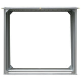 Vidaxl Brennholzschuppen 172x91x154 cm verzinkter Stahl grau