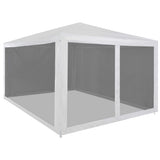 VIDAXL -Partyzelt mit 4 -Mesh -Seitenwänden 4x3 m