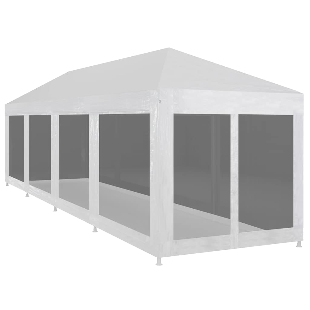VIDAXL -Partyzelt mit 10 Mesh Seitenwänden 12x3 m