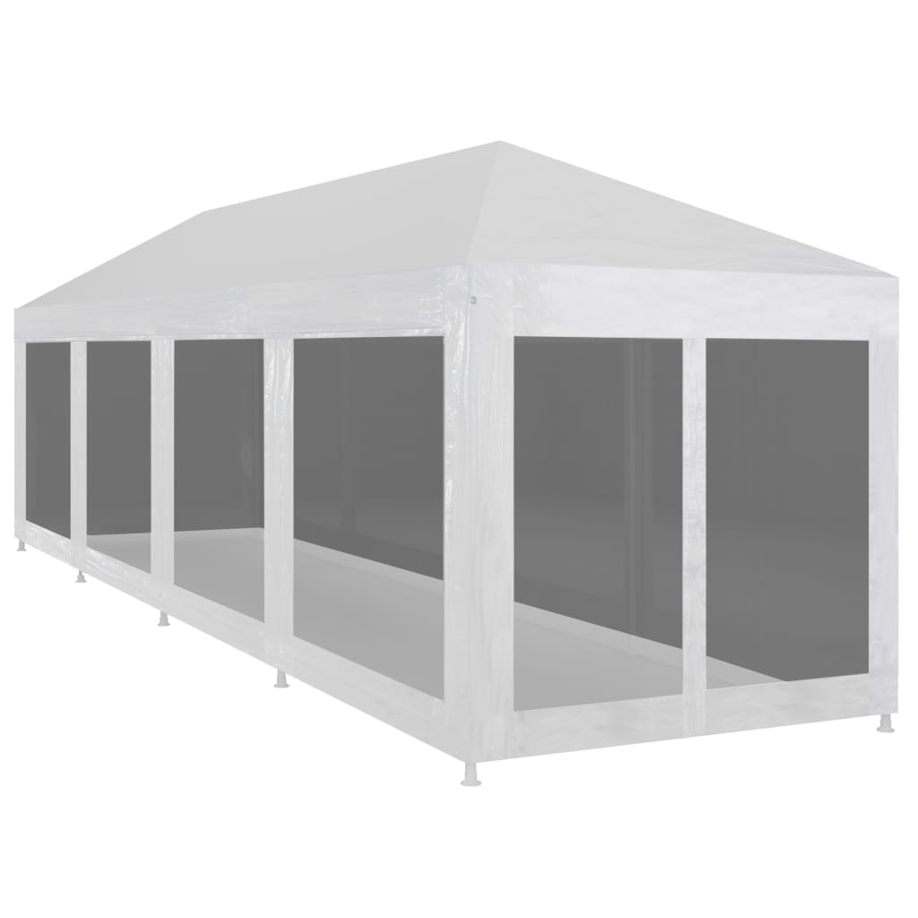 Vidaxl Partei Zelt mat 10 Mesh Säit Maueren 12x3 m