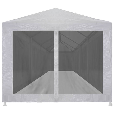 VIDAXL -Partyzelt mit 10 Mesh Seitenwänden 12x3 m